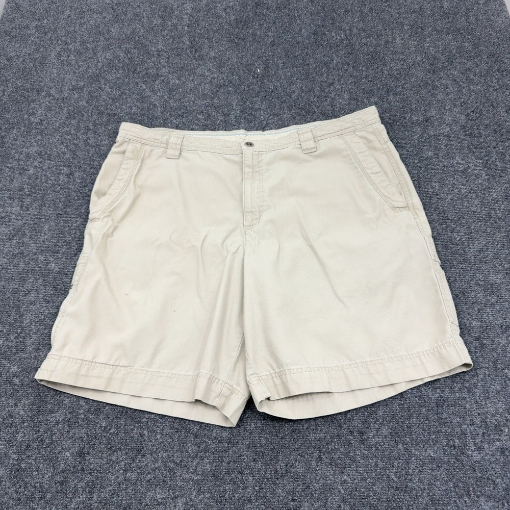 Columbia Shorts Mens 42 Khaki Cotton Cargo Casual Outdoor Hiking Gorpcore